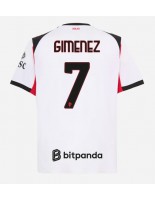 Moške Nogometnih dresov AC Milan Santiago Gimenez #7 Gostujoči 2025-26 Kratki rokavi